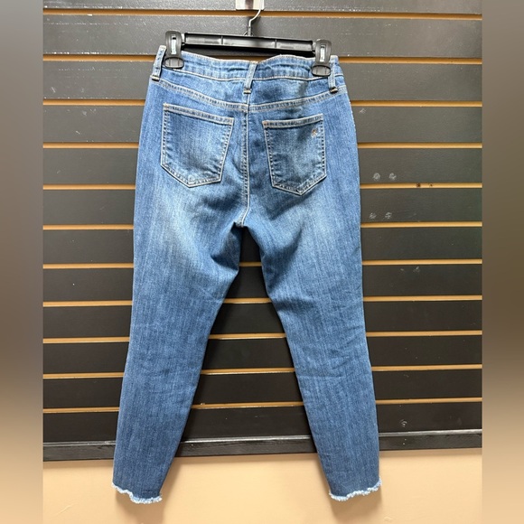 Rampage Sophie Mid Rise Skinny Jeans Distressed Sz 7 - Picture 3 of 3